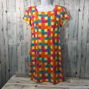 Vintage Jessica Howard Sheath Mod Bold Colors 6